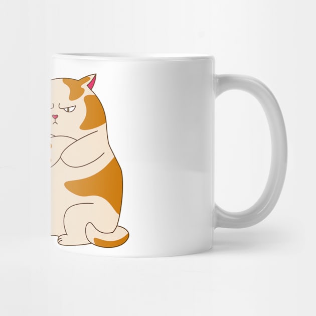 Moody fat cat leave me alone by Cute-Design